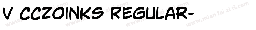 v CCZoinks Regular字体转换